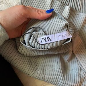 NWT Zara ribbed mock neck top size s